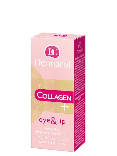 Інтенсивно-омолоджуючий крем для повік та губ Dermacol Collagen Plus, 15 мл