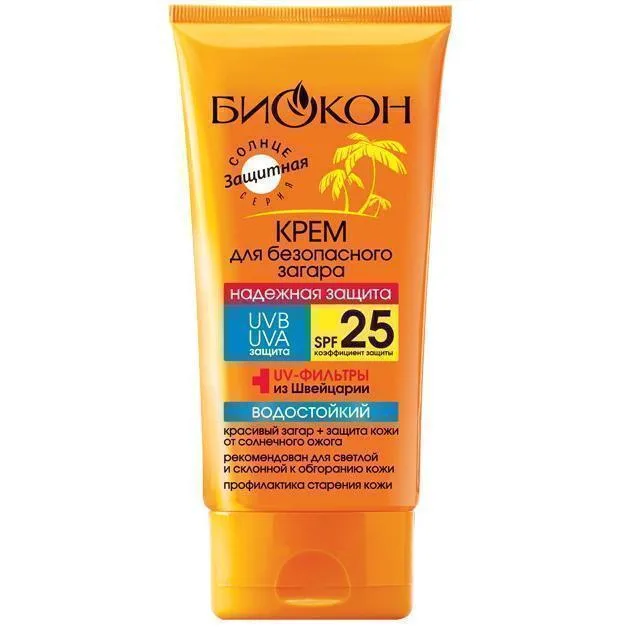 Крем Біокон для безпечної засмаги SPF 25 160 мл