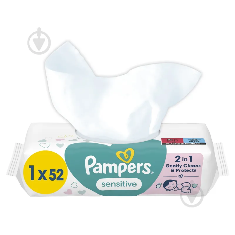 Дитячі вологі серветки Pampers Sensitive