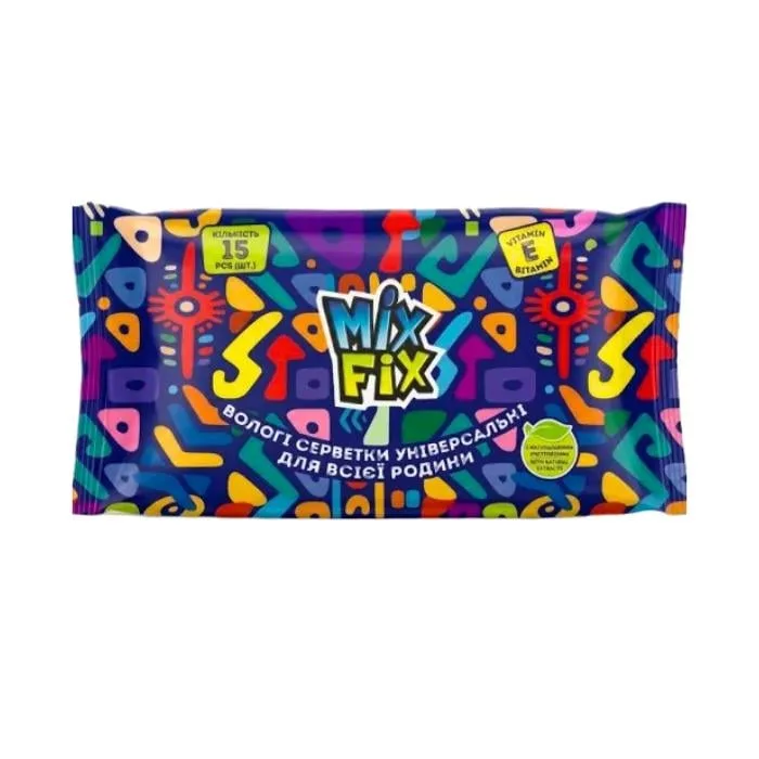Вологі серветки MIX FIX 15 шт. 80 уп. (7263)