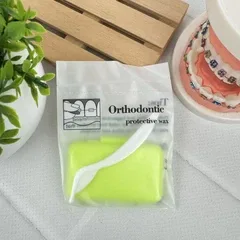 Ортодонтичний віск Orthodontic protective wax для брекетів, 1 шт, лимон