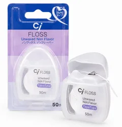 Зубна японська стрічка тефлонова без фтора, гіпоалергенна Ci Floss PTFE Tape Type 50м (4580532535394)