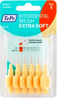 Набір щіток для міжзубних проміжків TePe Extra Soft 0.45 мм 6 шт. (122625)