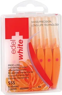 Щітки Edel White Profi-Line для міжзубних проміжків SSS 0.45/2.0 мм 6 шт (7640131973205)