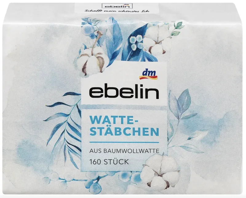 Ватні палички Еbelin Wattestabchen 160 шт. (EPI-15102025-819)