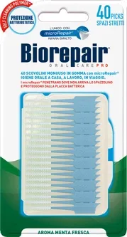 Силіконові зубочистки Biorepair Інтердентальні S 40 шт (8017331058329)