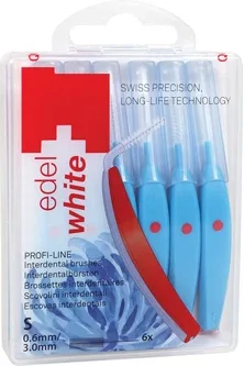 Щітки Edel White Profi-Line для міжзубних проміжків S 0.6/3.0 мм 6 шт (7640131973229)