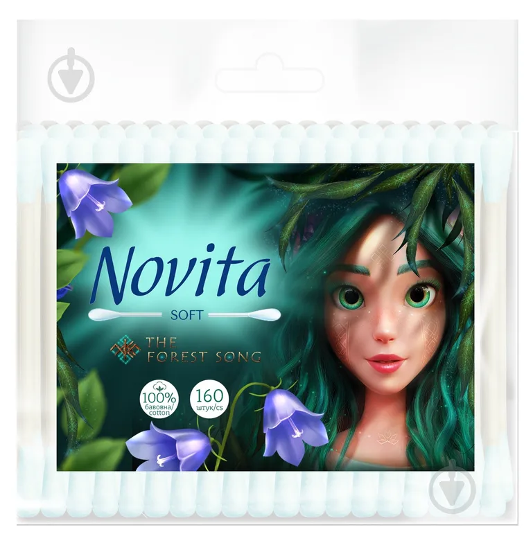 Палички ватні NOVITA 41202920 Soft MAVKA 160 шт. (4823071659450A) shop (4823071659450)