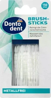 Щіточки міжзубні Dontodent brush-sticks: 150 шт, масаж ясен