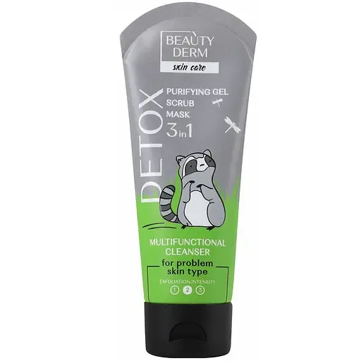 Засіб Beauty Derm Skin Care Detox 3 в 1 для проблемної шкіри обличчя 75 мл