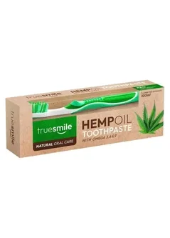 Набір Truesmile Hemp Oil зубна паста + зубна щітка 100 мл