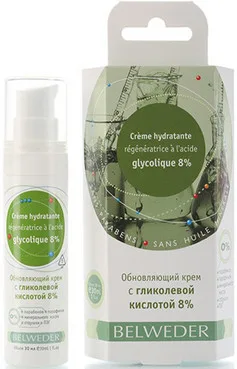 Оновлюючий крем з гліколевою кислотою 8%