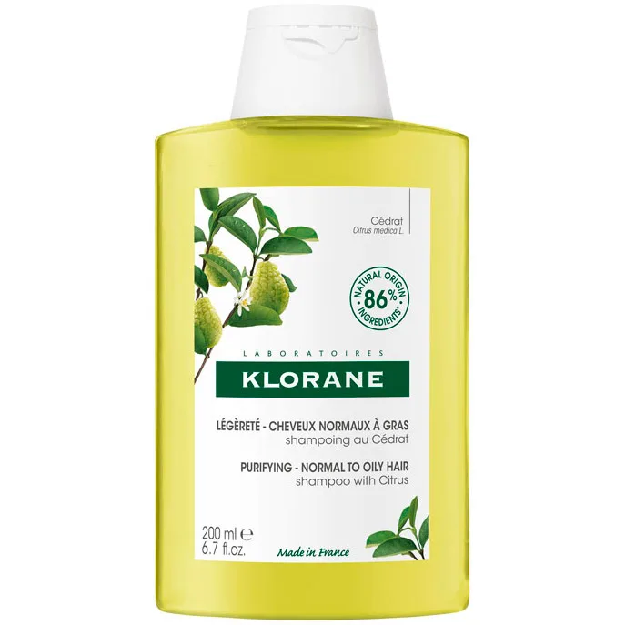 Шампунь Klorane (Клоран) Цитрон для нормального та жирного волосся, 200 мл
