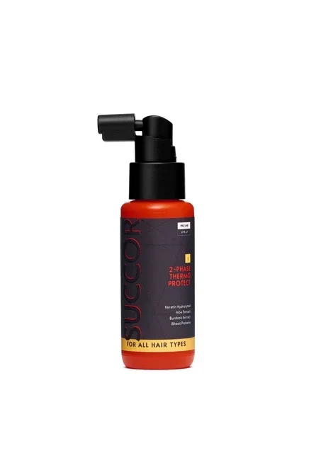 Двофазний термозахисний спрей для волосся 2-Phase Thermo Protect Spray 60 мл SUCCOR (329422813)
