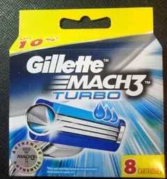 Леза для бритви Gillette Mach 3 TURBO 8 шт Картриджі