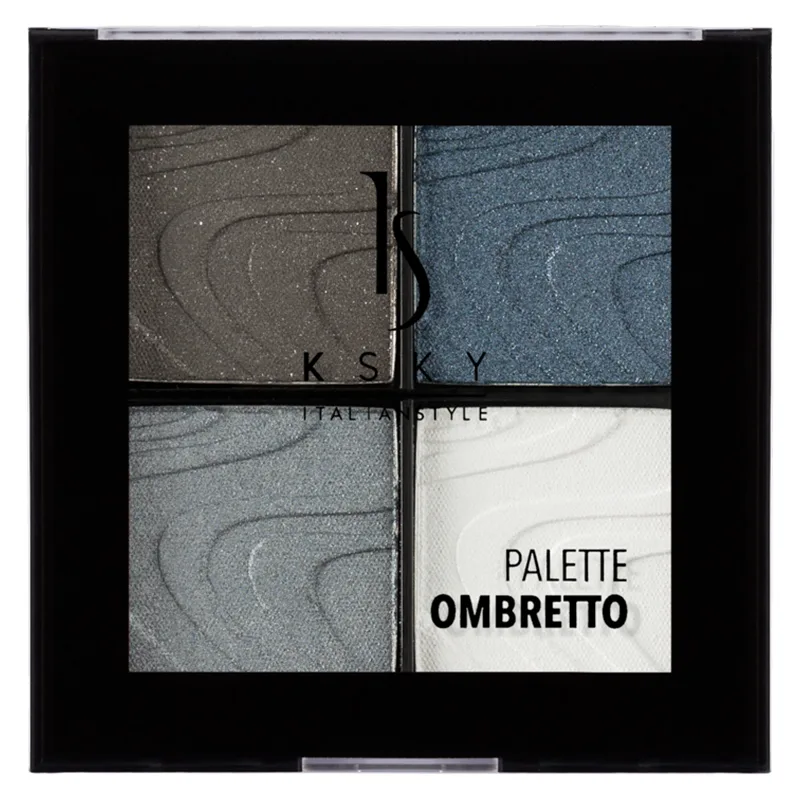 Палетка тіней для повік KSKY Eyeshadow Palette 4 нюдових відтінки в одному компактному форматі 8 г (KS404)