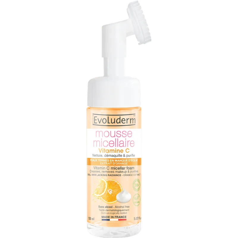 Пінка Evoluderm (Еволюдерм) міцелярна для очищення обличчя з вітаміном C 150 мл