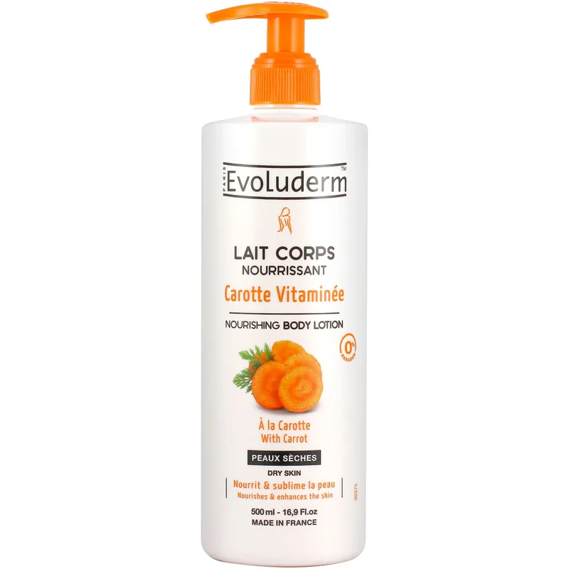 Лосьйон-Молочко Evoluderm (Еволюдерм) для сухої шкіри живильний з екстрактом моркви 500 мл