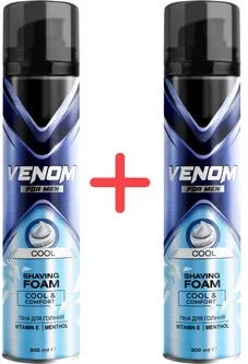 Упаковка піни для гоління Venom for men Cool 300 мл х 2 шт (2000999990021)