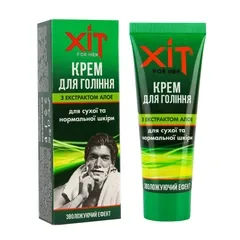 Крем для гоління ХІТ for men з алое для сухої та нормальної шкіри TАромат (4820022904515)