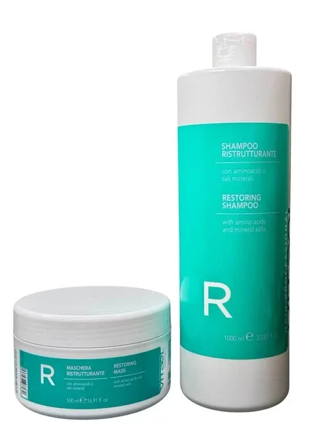 Набір для відновлення волосся DAMAGED Hair Restoring: шампунь 1000 мл + маска 500 мл Vitael (393406868)