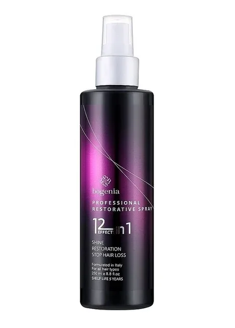 Професійний відновлюючий спрей для волосся з олією марули 12 в 1 Professional Restorative Spray Marula Oil, 250 мл Bogenia (301765061)