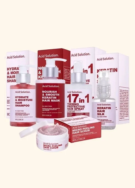 Набір для догляду за волоссям Acid Solution 5в1 Hollyskin (317902258)
