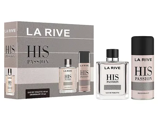 Подарунковий набір La Rive His Passion: Туалетна вода 100 мл + Дезодорант 150 мл