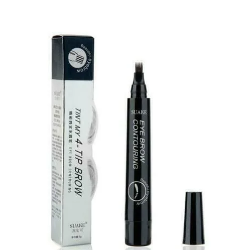Олівець для брів водостійкий з ефектом мікроблейдингу Tint My 4-Tip Brow Чорний (0017504)