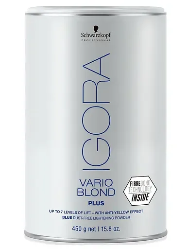 Висвітлююча пудра для волосся Schwarzkopf Professional Igora Royal Vario Blond Plus, блакитна, 450 г (2679372)