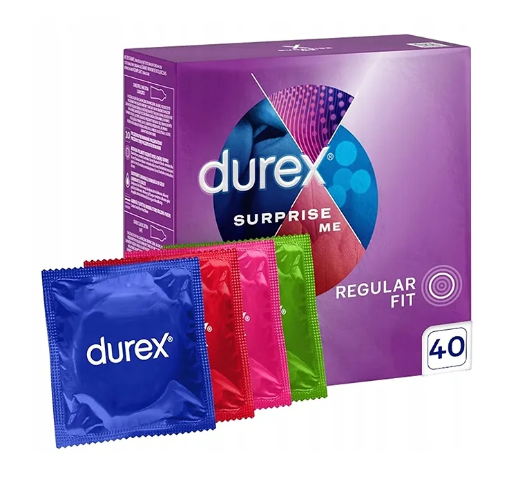 DUREX SUPRISE ME VARIETY ПРЕЗЕРВАТИВИ 40 ШТУК