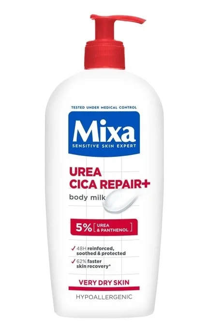Mixa молочко для тіла з уреєю для дуже сухої шкіри Urea Cica Repair, 400мл