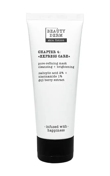 Mаска для очищення пор Beauty Derm Skin Fiction з саліциловою кислотою та ягодами годжі 75 мл