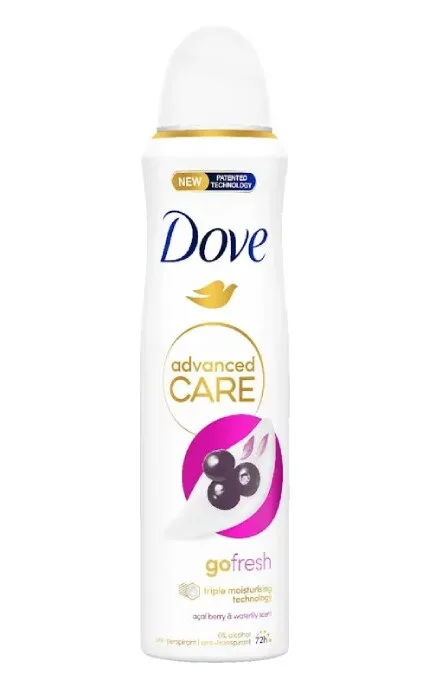 Дезодорант-антиперспірант Dove Ягоди асаї та водяна лілія 150 мл