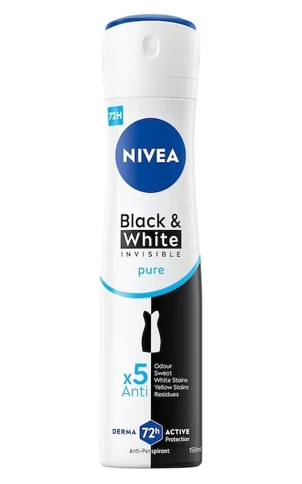 Антиперспірант Nivea Чорне та Біле Невидимий Pure 150 мл