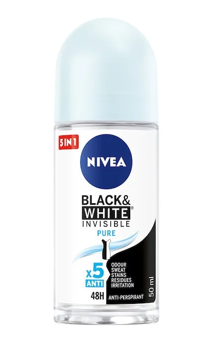 Антиперспірант Nivea Чорне та біле Невидимий Pure кульковий 50 мл