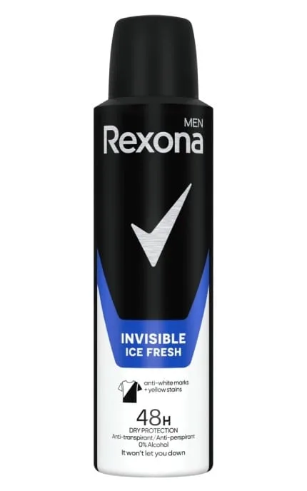 Антиперспірант аерозоль Rexona Men Invisible Ice Fresh 150 мл