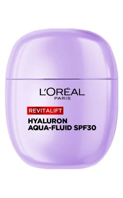 Аква-флюїд для шкіри обличчя L'Oreal Paris Revitalift Filler Plumping Aqua-Fluid Moisturiser з фактором захисту SPF30 40 мл