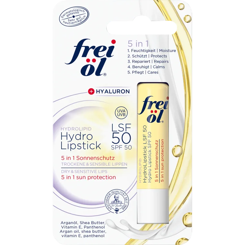 Помада Frei Ol (Фрай Ол) Hydrolipid для губ SPF 50 для сухої, чутливої шкіри 4,5 г