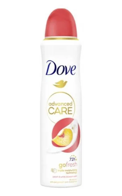 Антиперспірант-спрей Dove Персик та білі квіти 150 мл