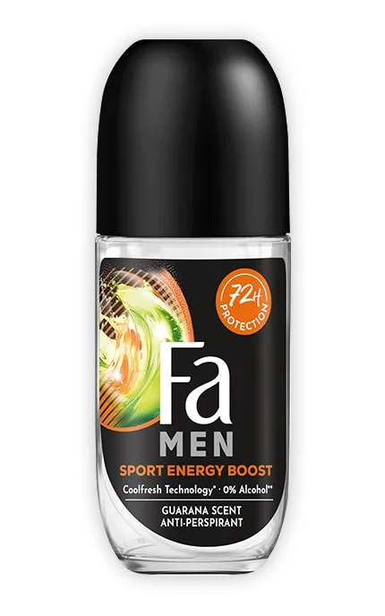 Антиперспірант-ролик Fa Men Sport Energy Boost Енергійний аромат 50 мл