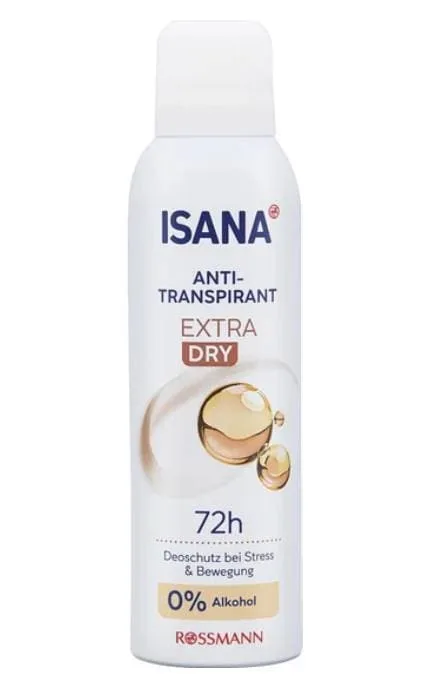 Антиперспірант-спрей ISANA Extra Dry 72H 200 мл