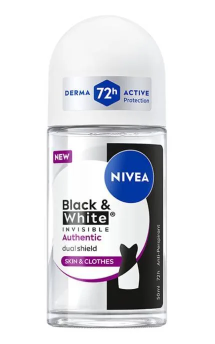 Антиперспірант кульковий NIVEA Чорне та Біле невидимий: автентичний 50 мл