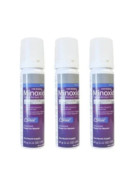 Піна міноксидилу для росту волосся 5% Minoxidil для жінок 3 флакона Kirkland (335976659)