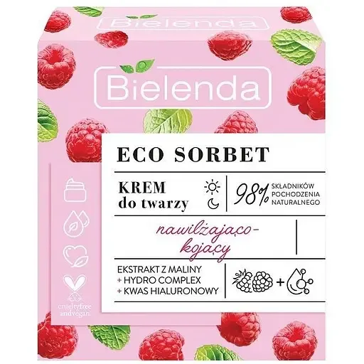 Крем для обличчя Bielenda Eco Sorbet Малина 50 мл