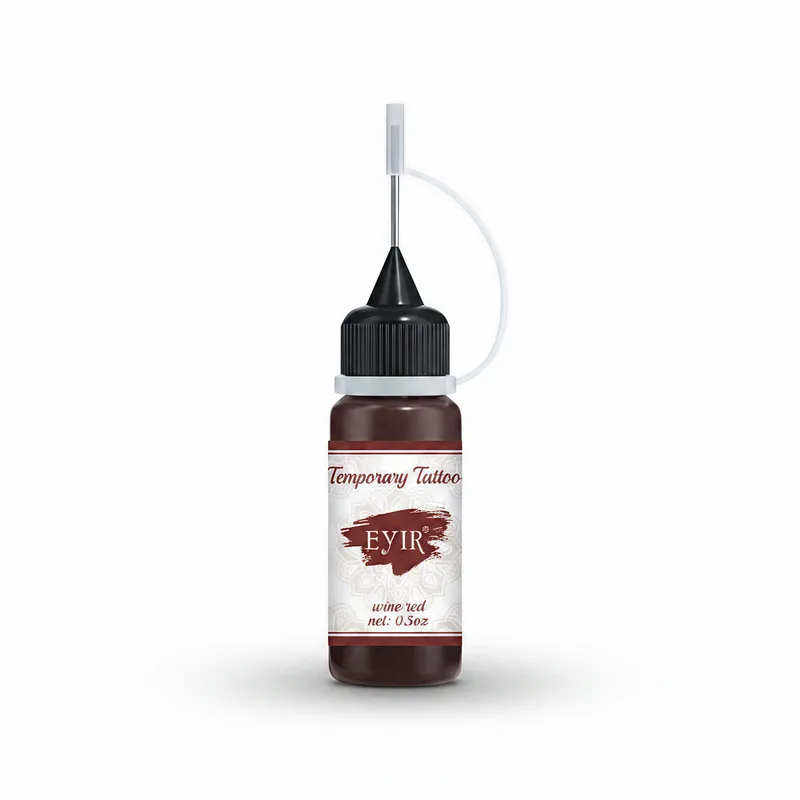 Хна для тимчасового тату EYIR Temporary Tattoo 15 мл Бордовий (3071914070)