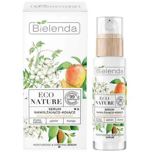 Сироватка для обличчя Bielenda Eco Nature, зволожуюча та заспокійлива, 30 мл