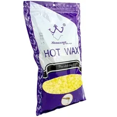 Віск у гранулах Konsung Hot Wax Beans 500гр аромат Медовий для депіляції для воскоплаву плівковий віск гранули