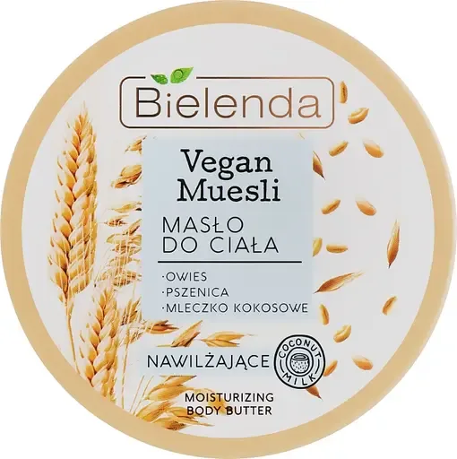 Зволожуюче масло для тіла Bielenda Vegan Muesli пшениця, овес, кокосове молоко 250 мл