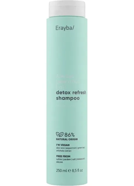 Шампунь для волосся глибоко очищувальний ABH Detox Refresh Shampoo — детокс, для глибокого очищення, 250 мл Erayba (407229962)